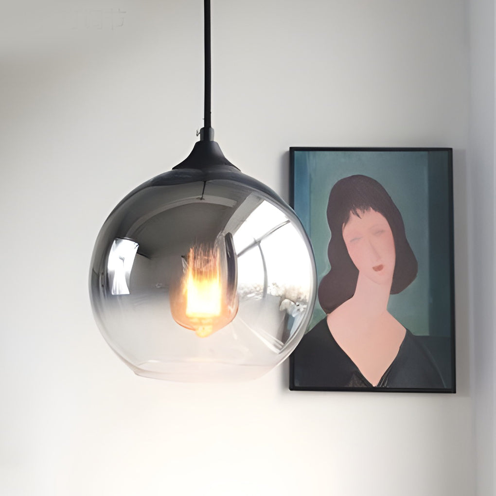 Luminaire Suspendu en Verre avec LED pour Salon et Cuisine