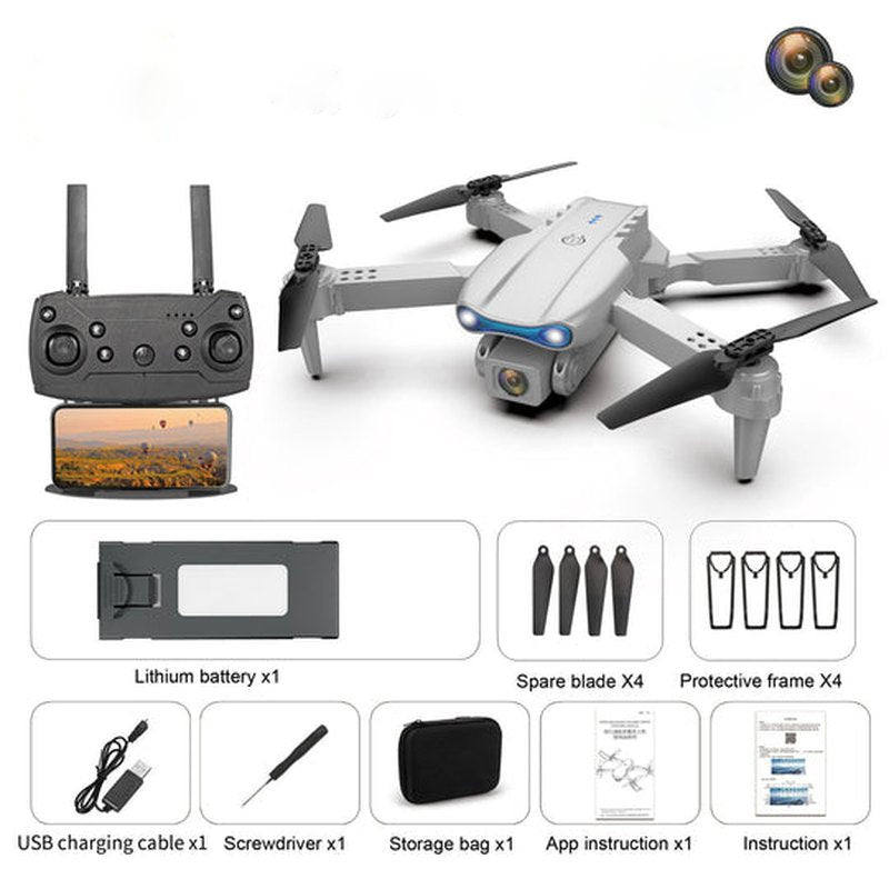 Drone 4K Haute Définition avec Batterie Longue Durée pour Photos Aériennes