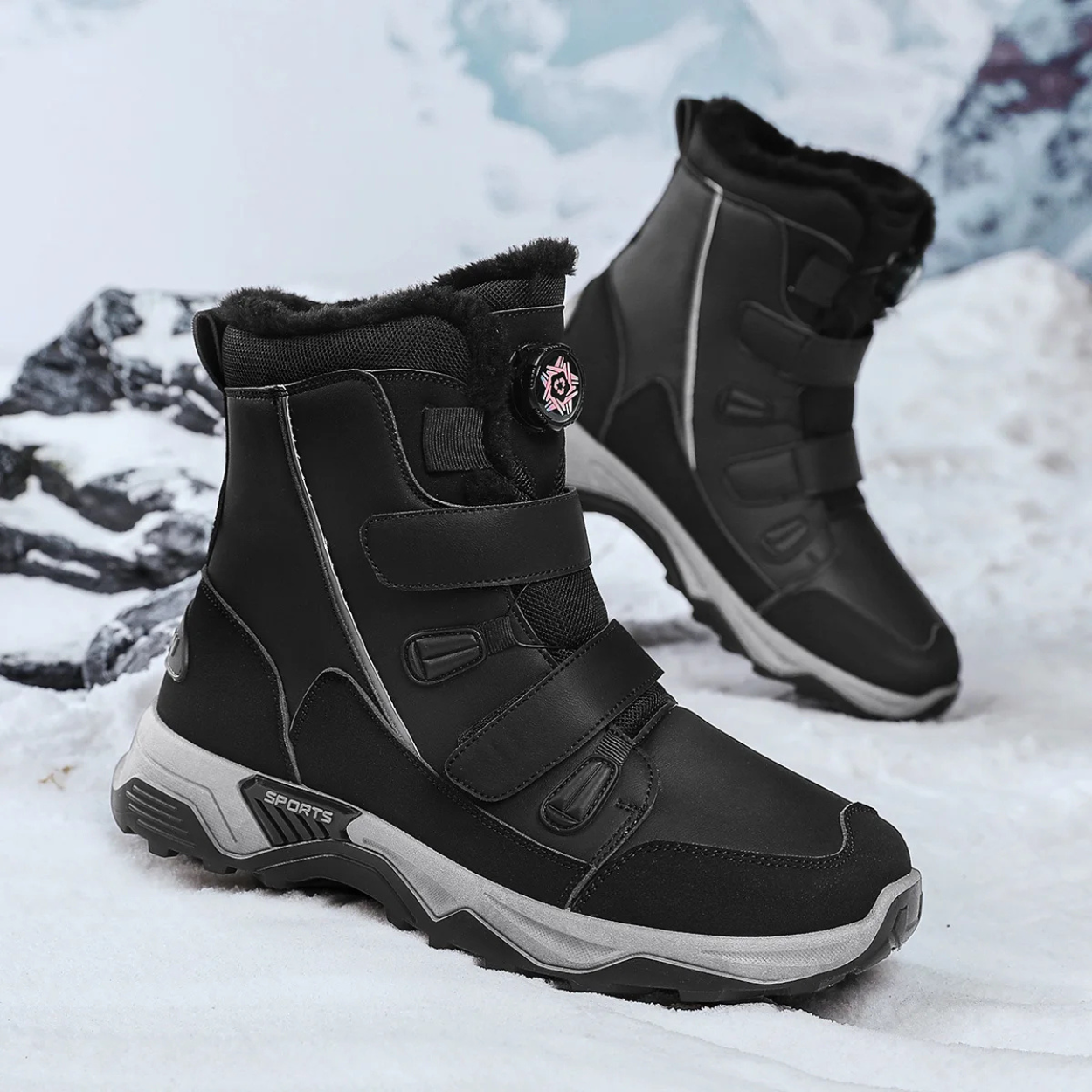 Bottes Hiver Chaudes et Étanches pour Femme et Homme