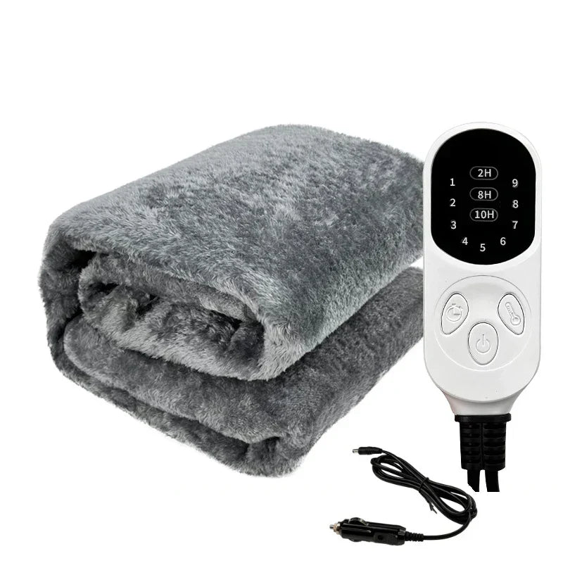 Plaid Chauffant 12V pour Voiture et Camion - Foivo