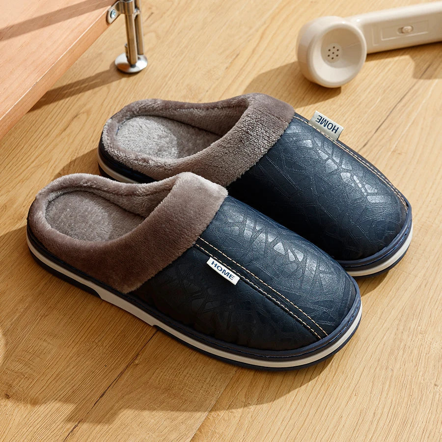 Pantoufles Hiver Homme Chaudes Imperméables