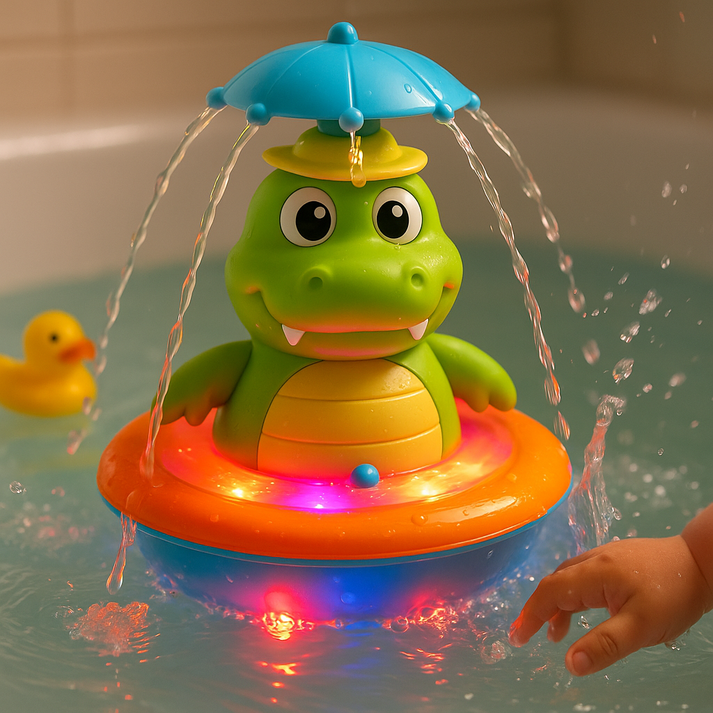 Jouet Baignoire Crocodile Lumineux Amusant - Foivo