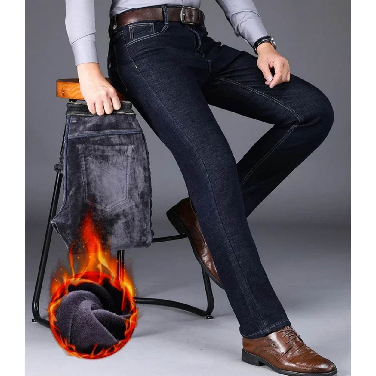 Jean Hiver Chaud et Élégant pour Femme