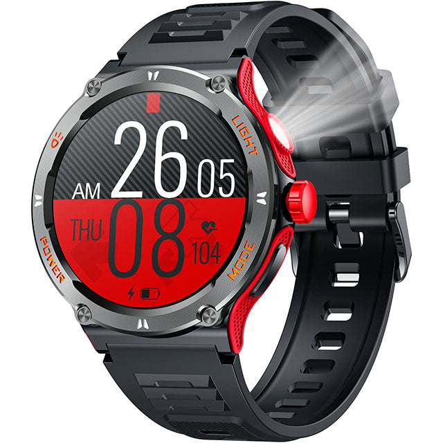 Marcherelle™ – Montre Connectée Homme Écran HD avec Boussole Intégrée