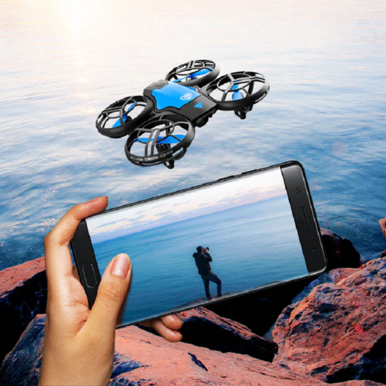 Drone Pliable 4K WiFi FPV avec Caméra HD et Stabilisateur