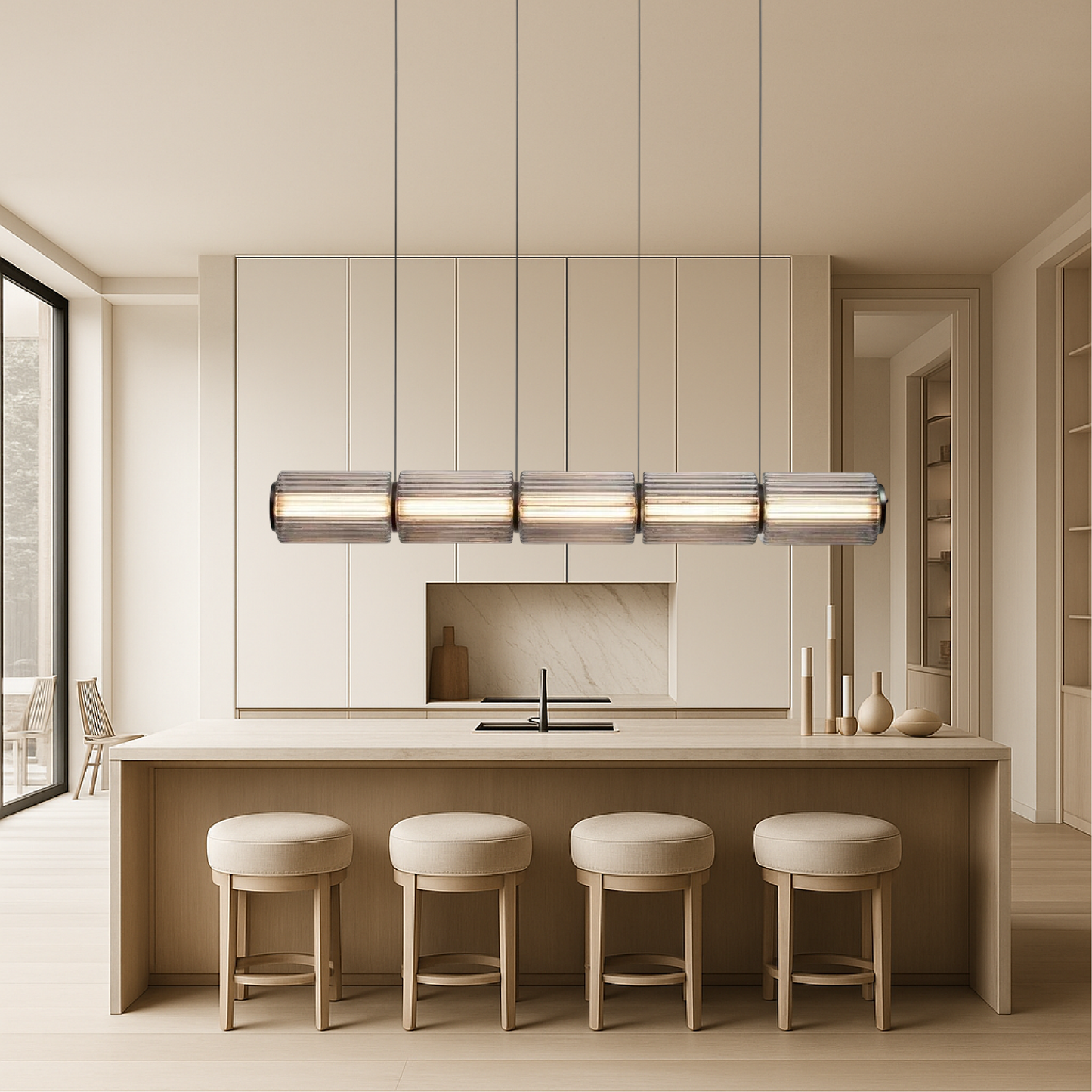 Luminaire Suspendu Verre Élégant LED