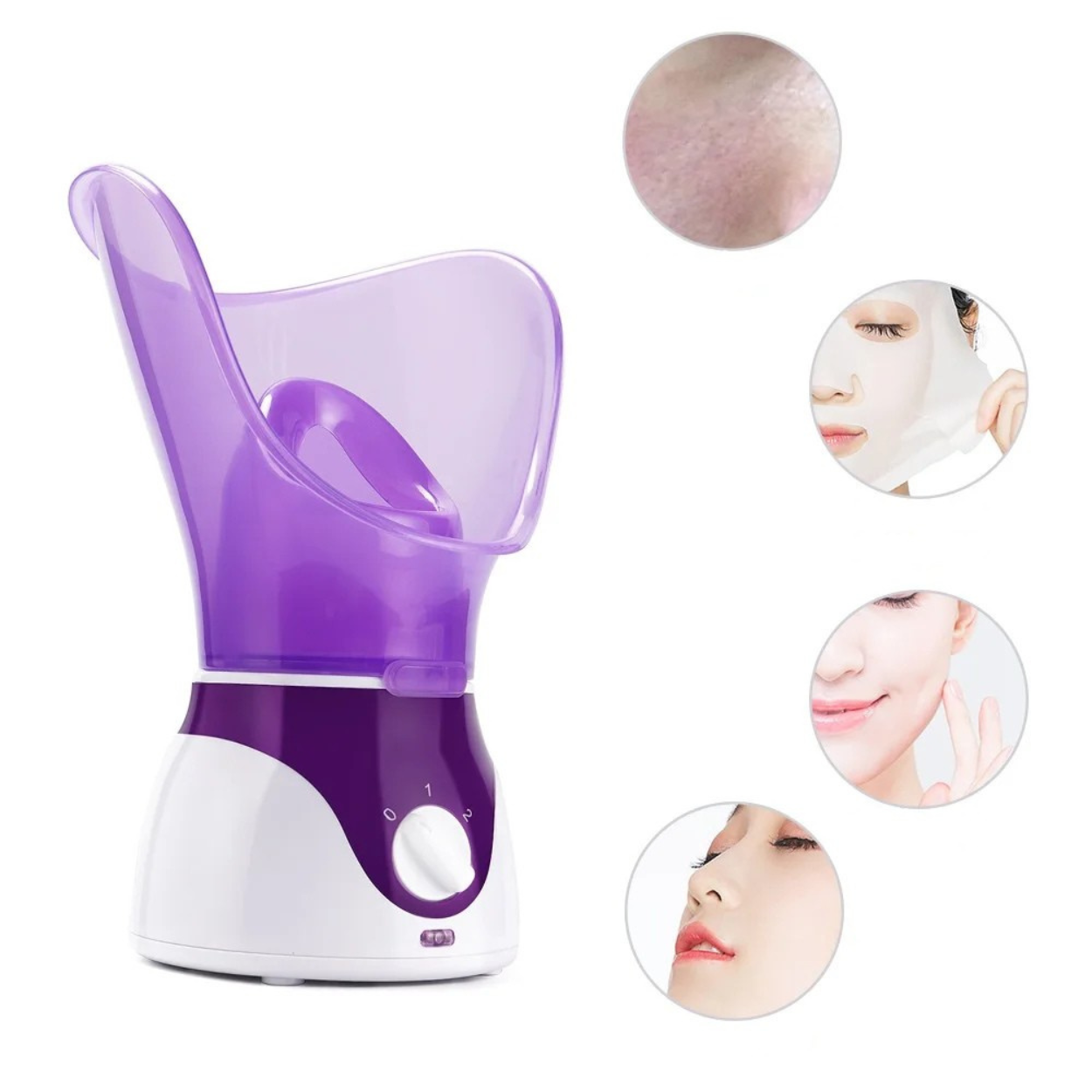 Sauna Visage à Vapeur Chaud pour Nettoyage de Peau