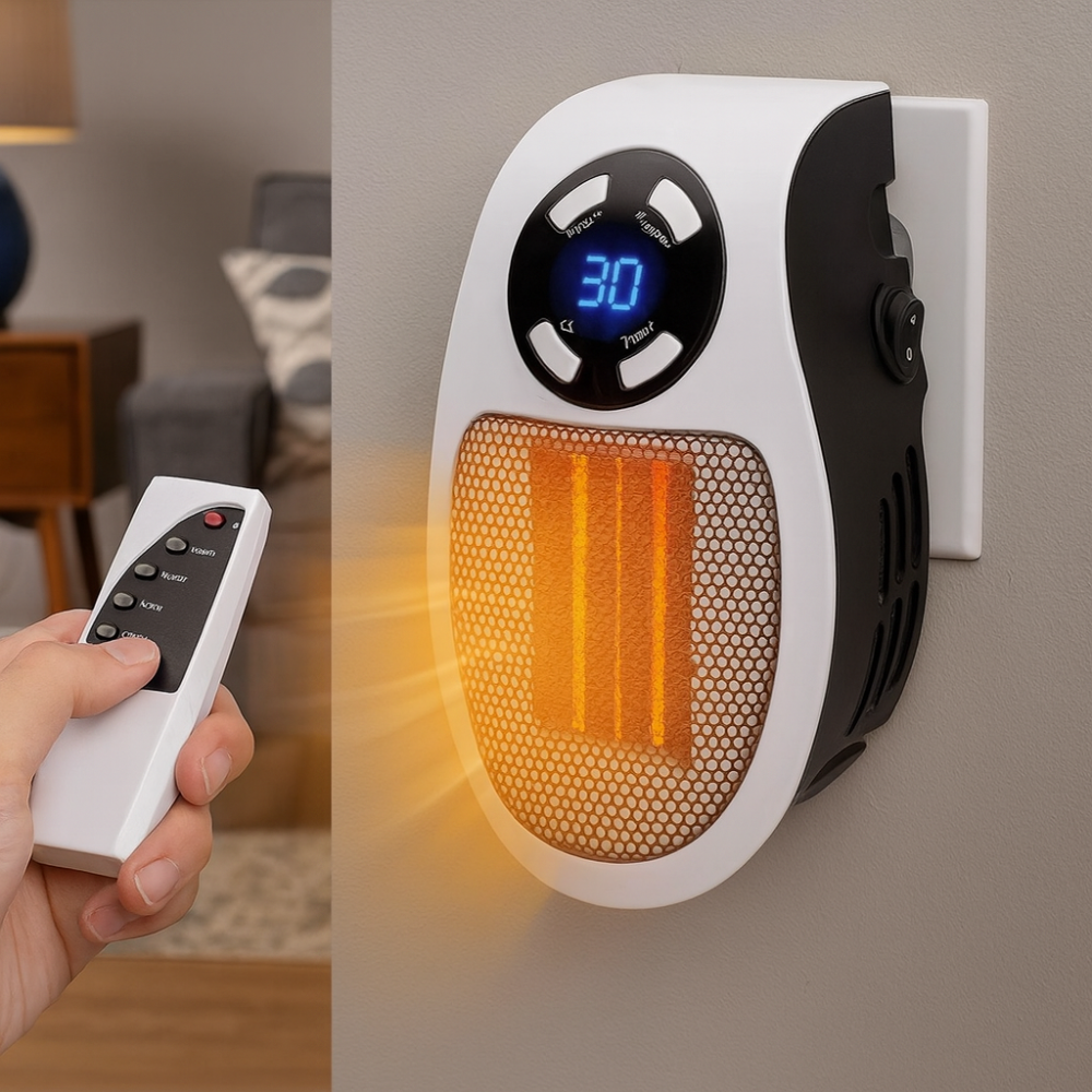 Chauffage Élégant Murale avec Télécommande et Chauffage Rapide - Foivo