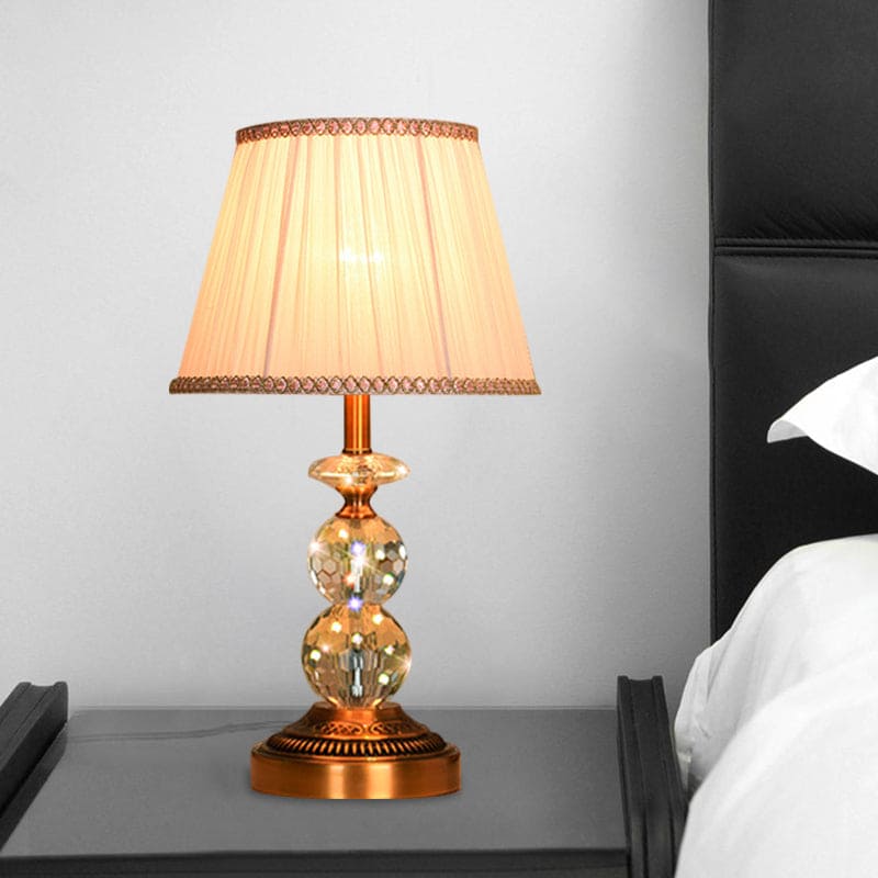 Lampe de Table Élégante en Cristal Ciselé