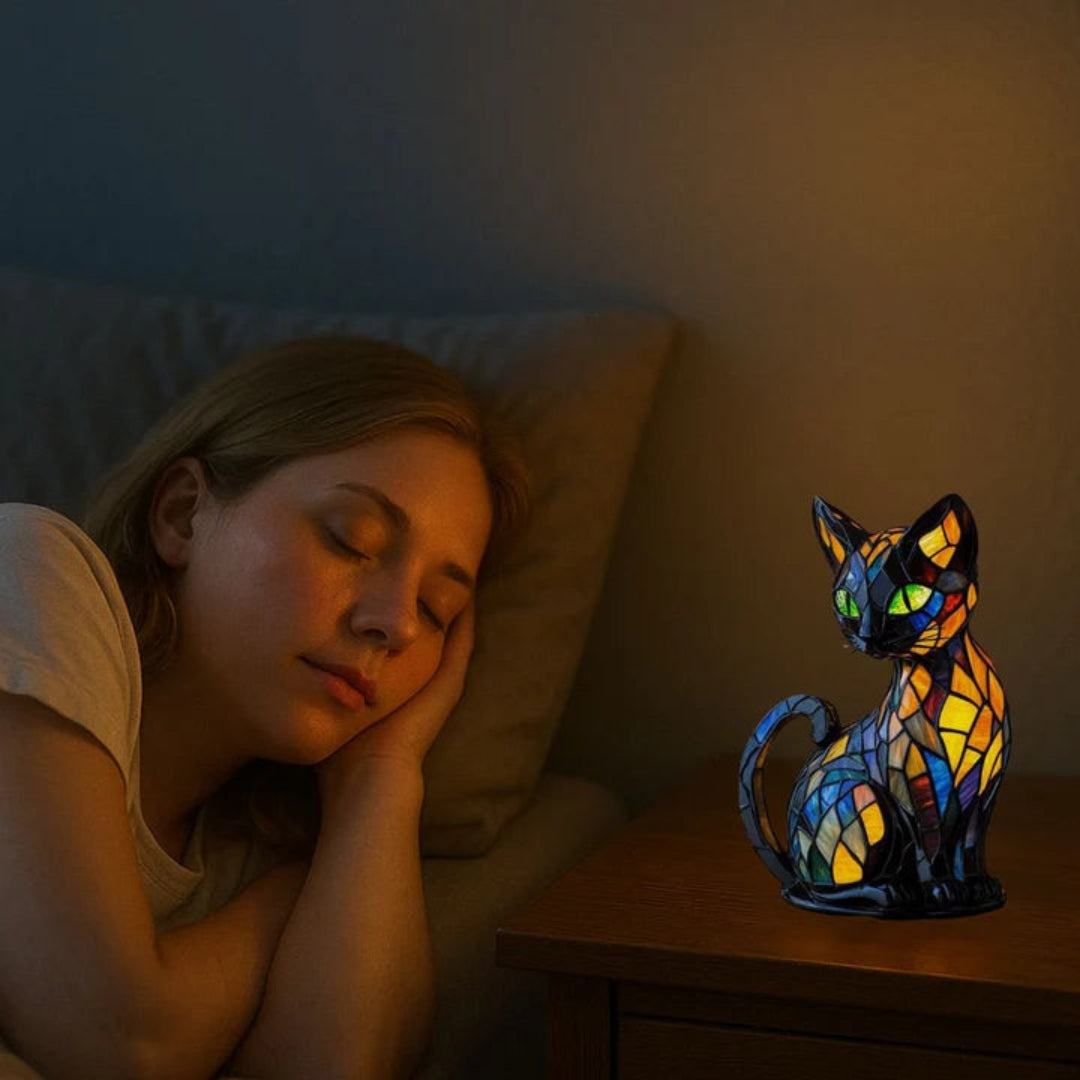 Lampe Chat Amusant et Colorée