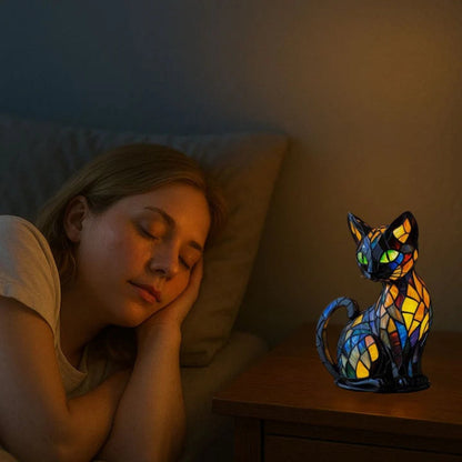 Lampe Chat Amusant et Colorée