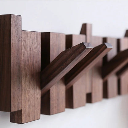 Porte-manteau Bois Accroche Murale Design