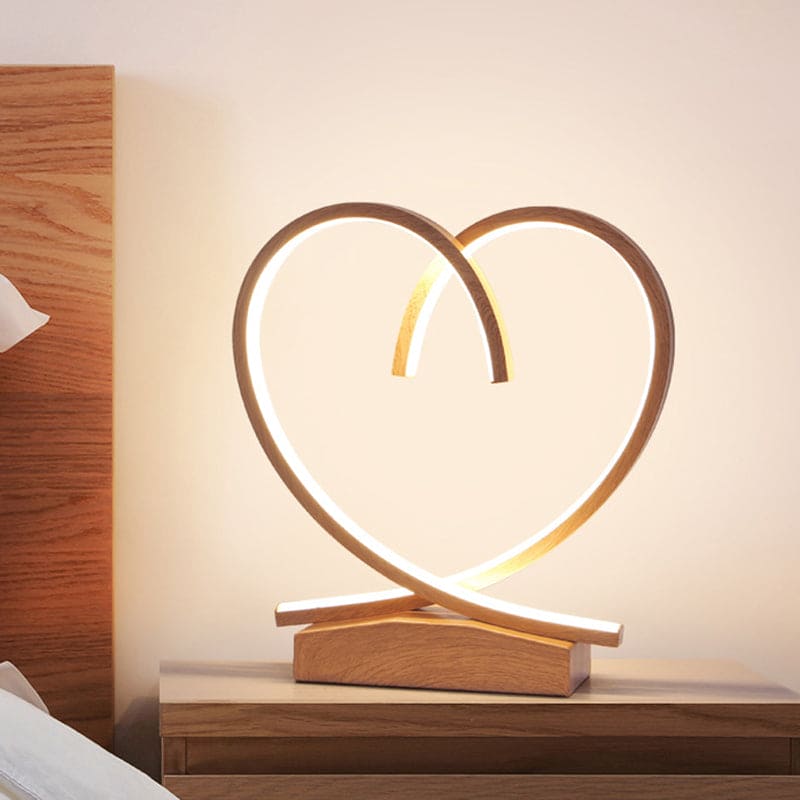 Table de Chevet Bois Flammé Romantique
