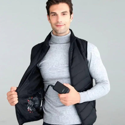 Gilet chauffant électrique adulte unisexe