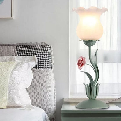 Lampe de Table Décorative Fleurie pour Chambre