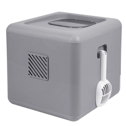 Bac à litière pliable et compact pour chat
