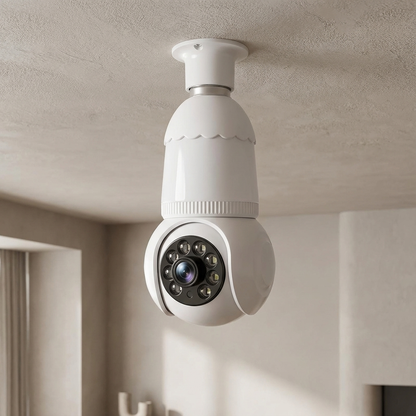Marcherelle™ – Caméra De Sécurité Avec Ampoule LED Vision Couleur