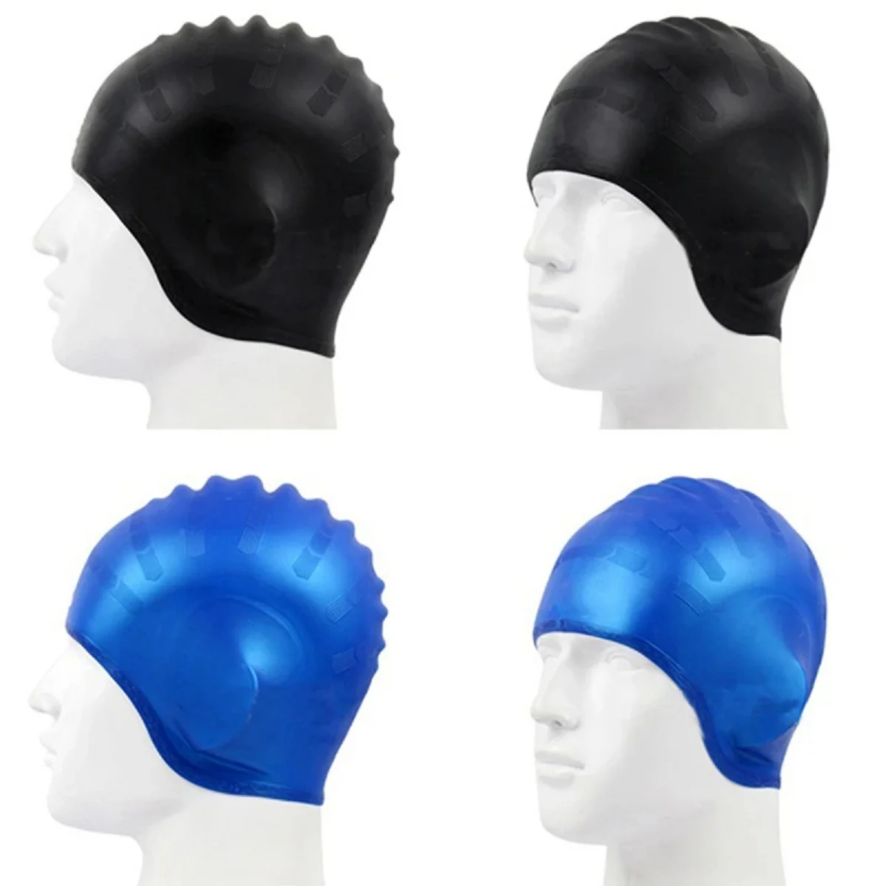 Bonnet de Douche en Caoutchouc Étanche avec Protection Oreilles