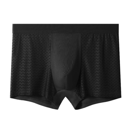 Boxers Homme Respirants et Légers en Soie Glaciée