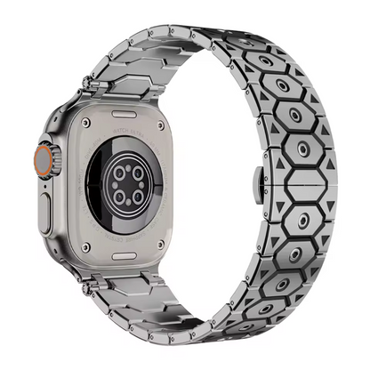 Bracelet Apple Watch en Métal Noir Élégant