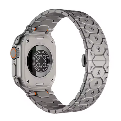 Bracelet Apple Watch en Métal Noir Élégant