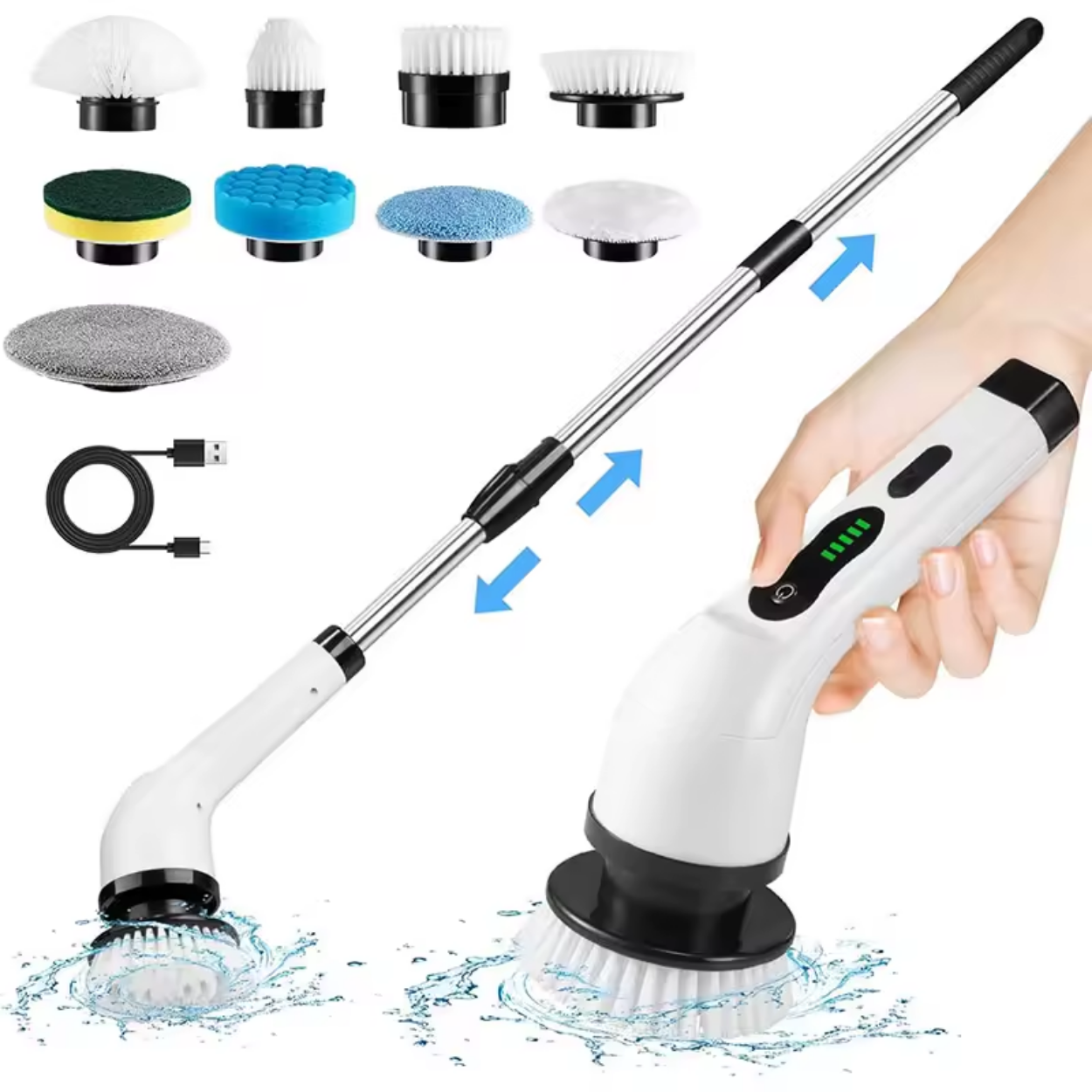 Brosse Nettoyage Électrique Multifonction 9 en 1
