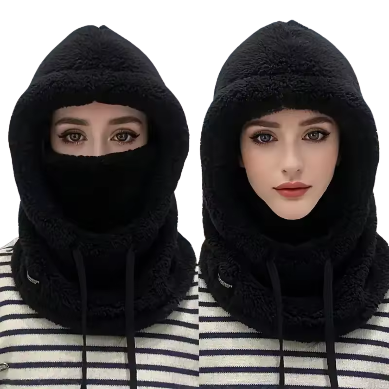 Cagoule Hiver 3 en 1 Étanche et Chaude