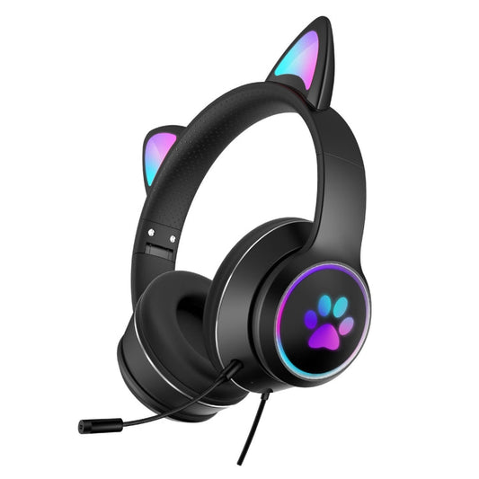 Casque Bluetooth Pliable avec Oreilles LED Intégrées - Foivo