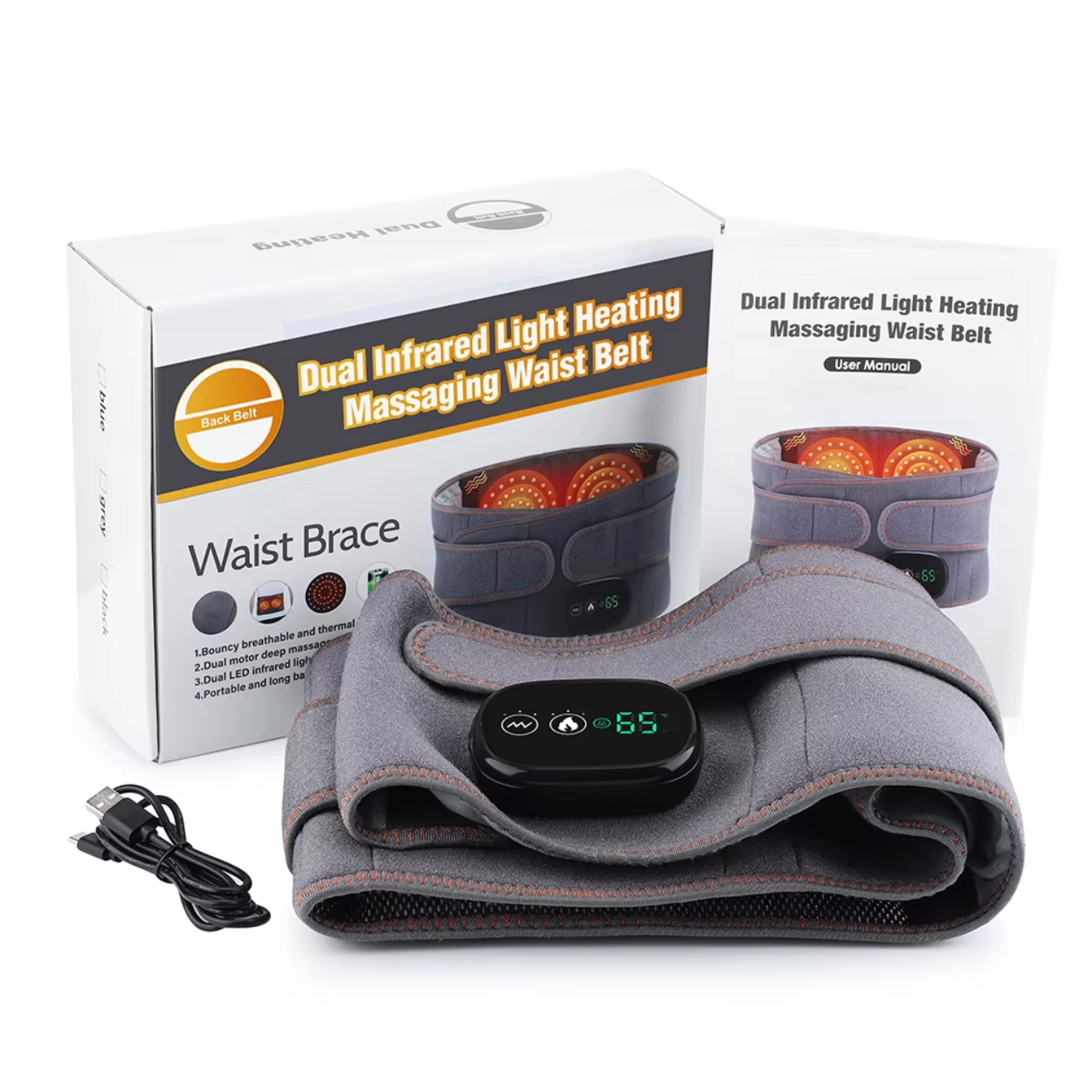 Ceinture de Chaleur Électrique avec Massage Relaxant