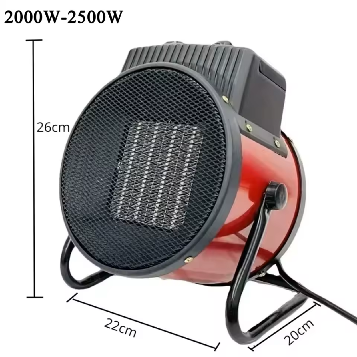 Chauffage Électrique Puissant 1500W/2000W/3000W pour Extérieur