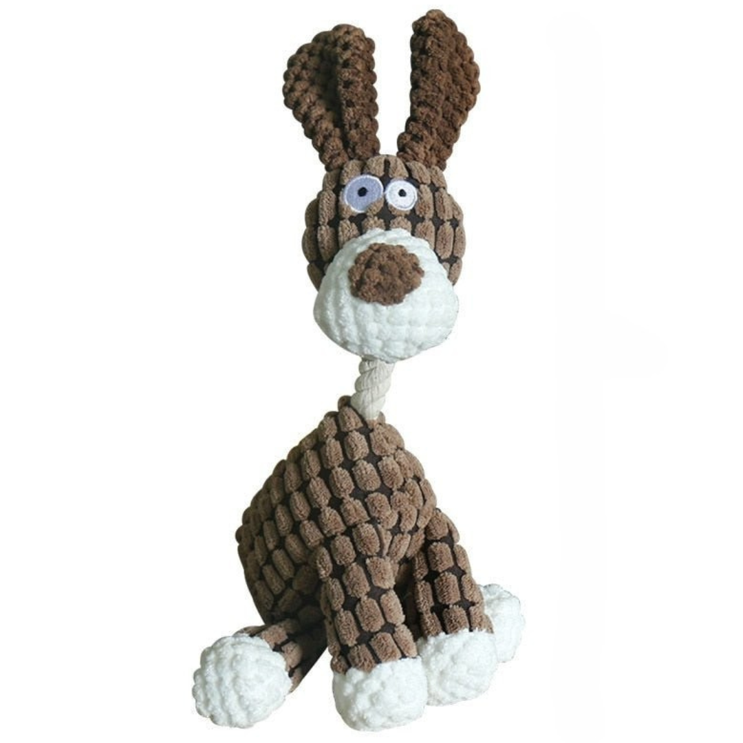 Jouet en Peluche Robuste pour Chiens Mordants Énergiques