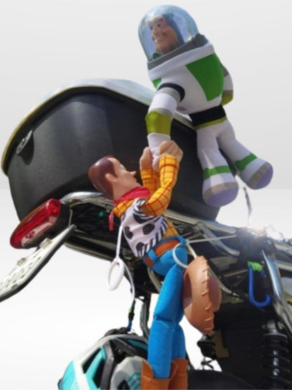 Jouet Peluche Disney Woody et Buzz à Accrocher pour Voiture