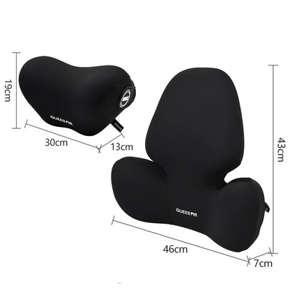 Coussin de soutien lombaire voiture avec appuie-tête réglable
