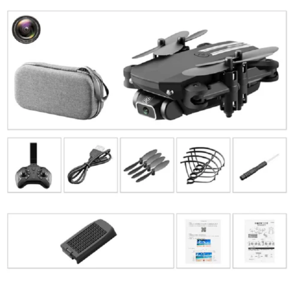 Drone Mini 4K WiFi avec Caméra HD Portable