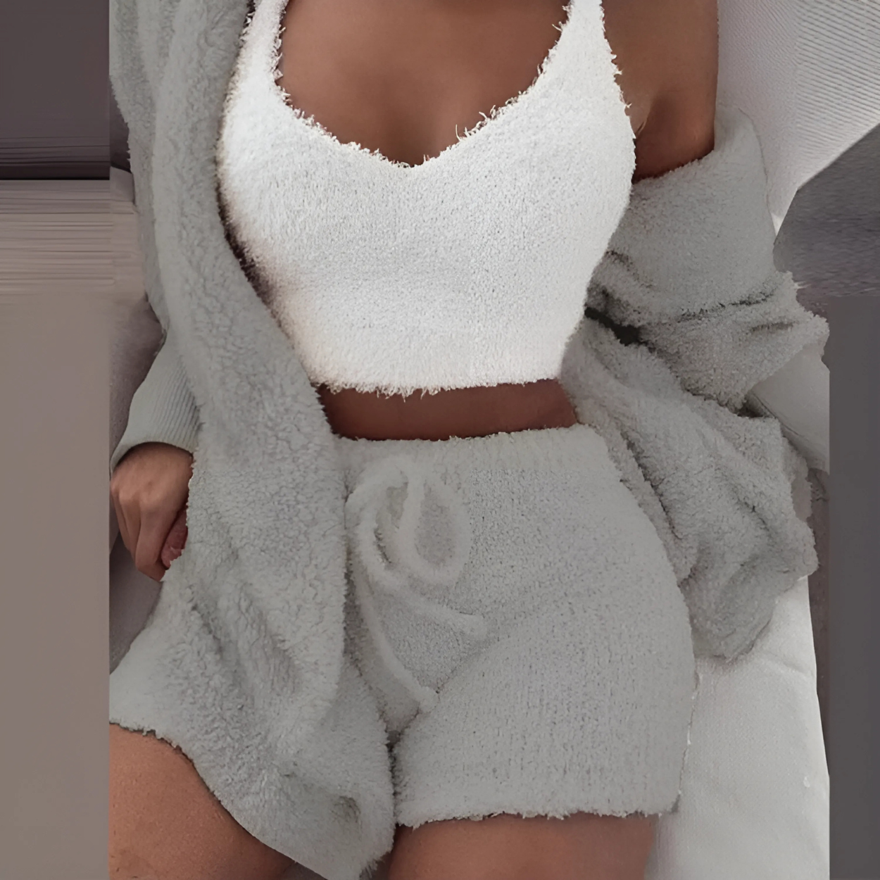Pyjama Femme Doux et Confortable pour Maison