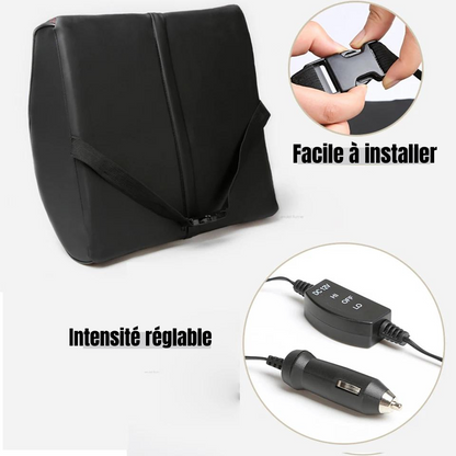 Coussin de soutien lombaire voiture chauffant avec vibration