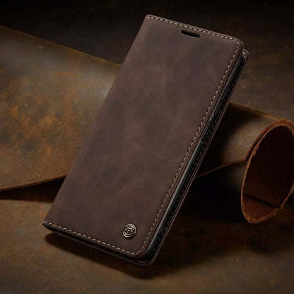 Étui Téléphone Cuir Artificiel pour Samsung avec Fente Carte