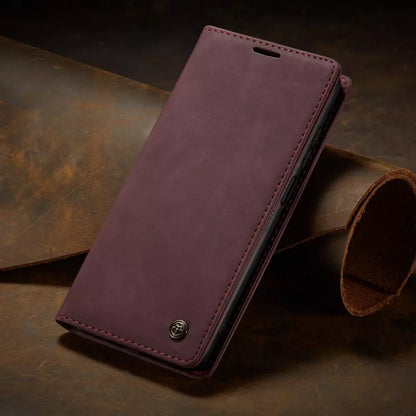 Étui Téléphone Cuir Artificiel pour Samsung avec Fente Carte