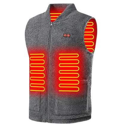 Gilet de Chaleur Électrique USB avec 8 Zones Réglables