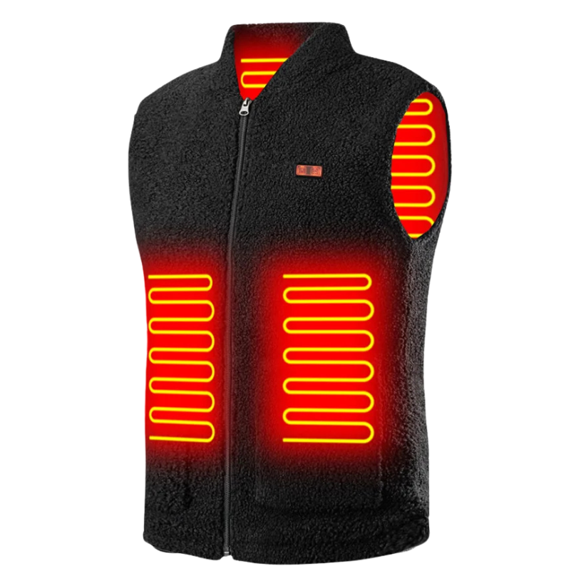Gilet de Chaleur Électrique USB avec 8 Zones Réglables - Marcherelle