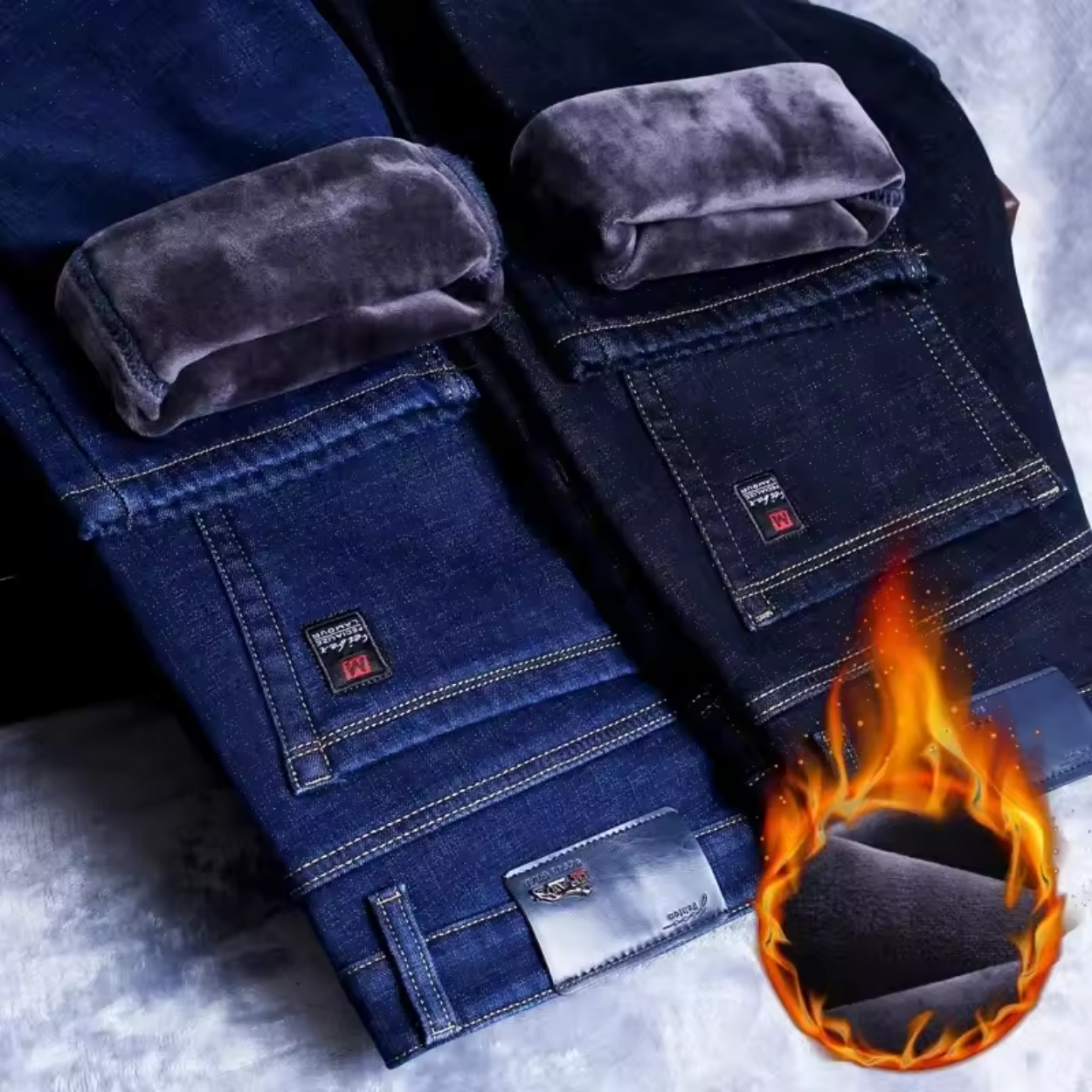 Jean Hiver Chaud et Élégant pour Femme
