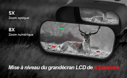 Marcherelle™ | Jumelles De Vision Nocturne Nvgs1 Claire Et Longue Portée En Pleine Obscurité