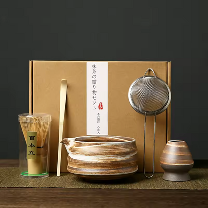 Théière et Accessoires Matcha Traditionnel Japonais