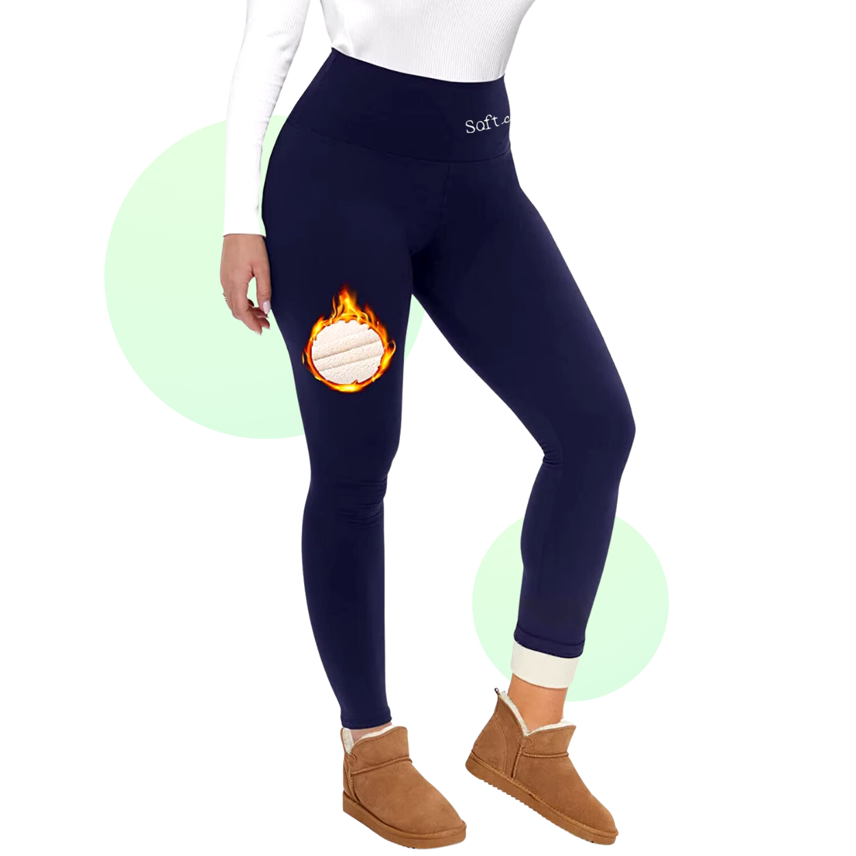Leggings Chauffants en Polaire Doux et Confortables - Marcherelle