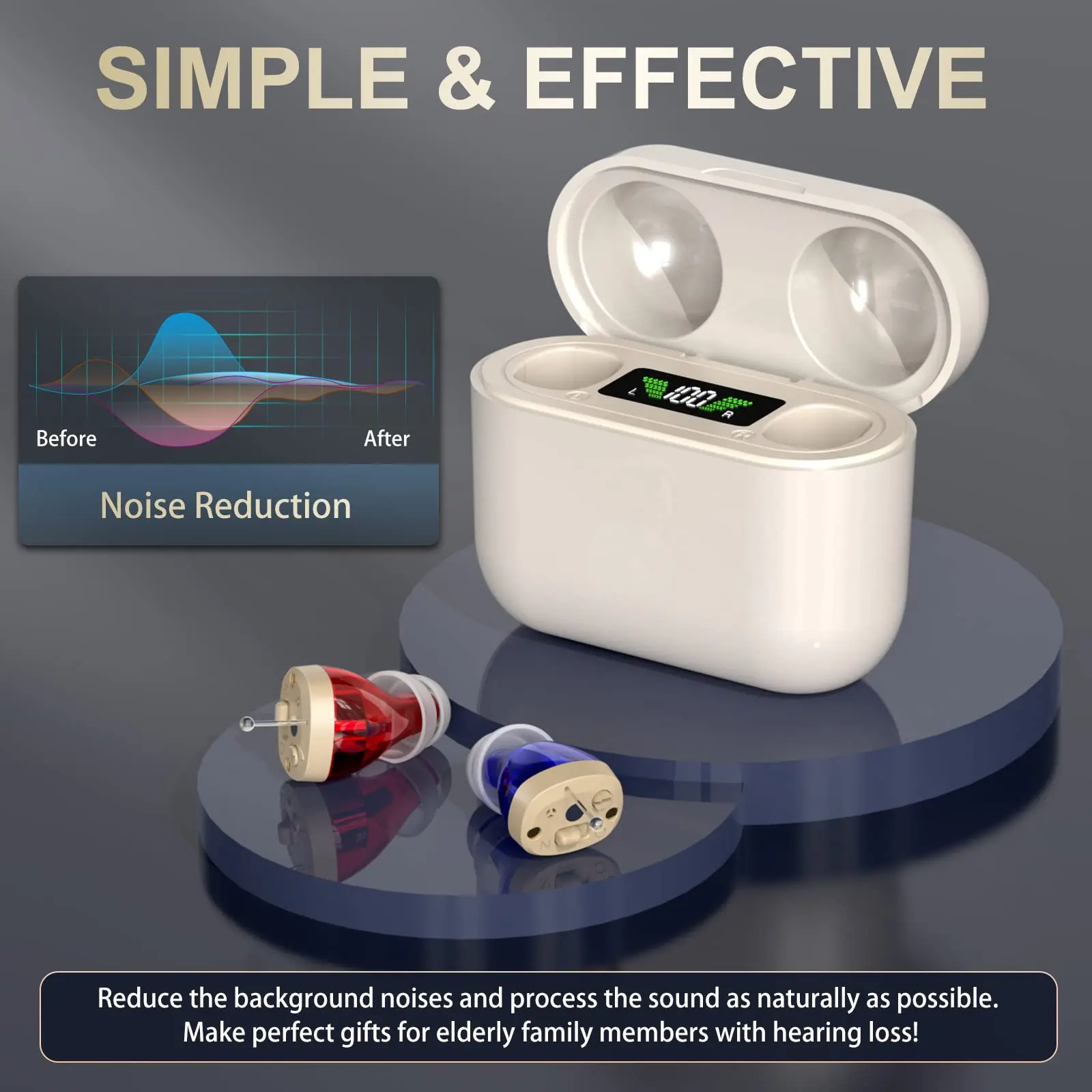 Marcherelle™ – Appareil Auditif Rechargeable pour Ecoute Plus Claire
