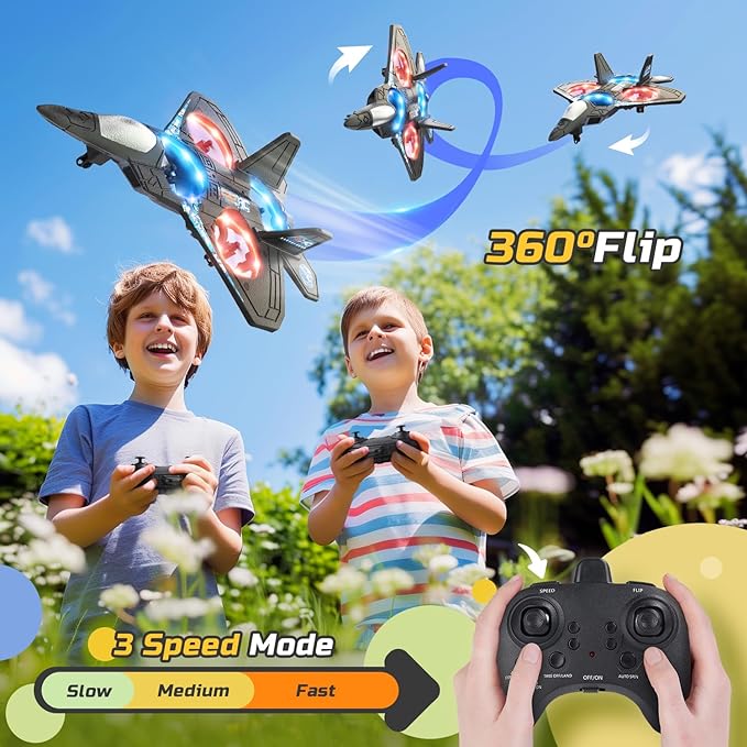 Marcherelle™ – Avion Télécommandé avec Lumière Voltige et Fun
