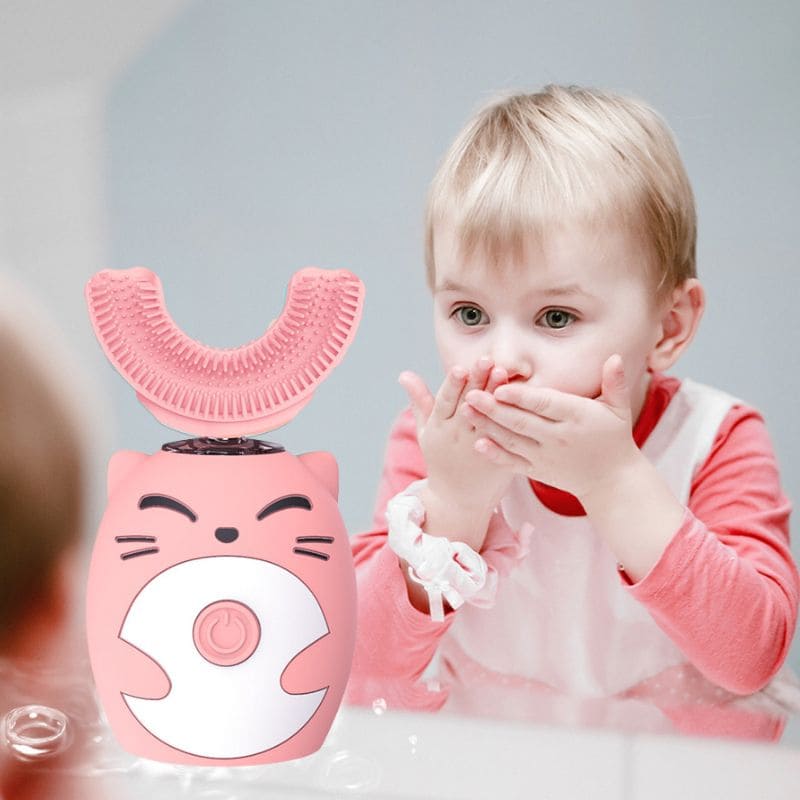 Marcherelle™ – Brosse à Dents Électrique Bébé Rechargeable