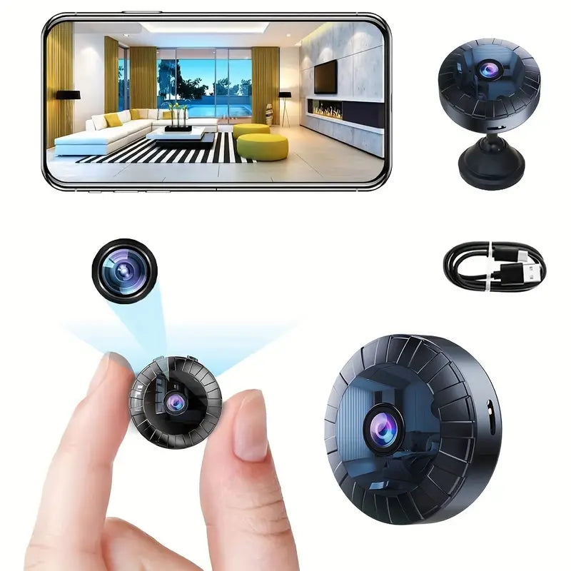 Marcherelle™ – Caméra Espion 4K WiFi avec Vision Nocturne et Détection de Mouvement