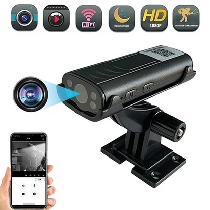 Marcherelle™ – Caméra de Surveillance Sans Fil 1080p Vision Nocturne & Détection de Mouvement
