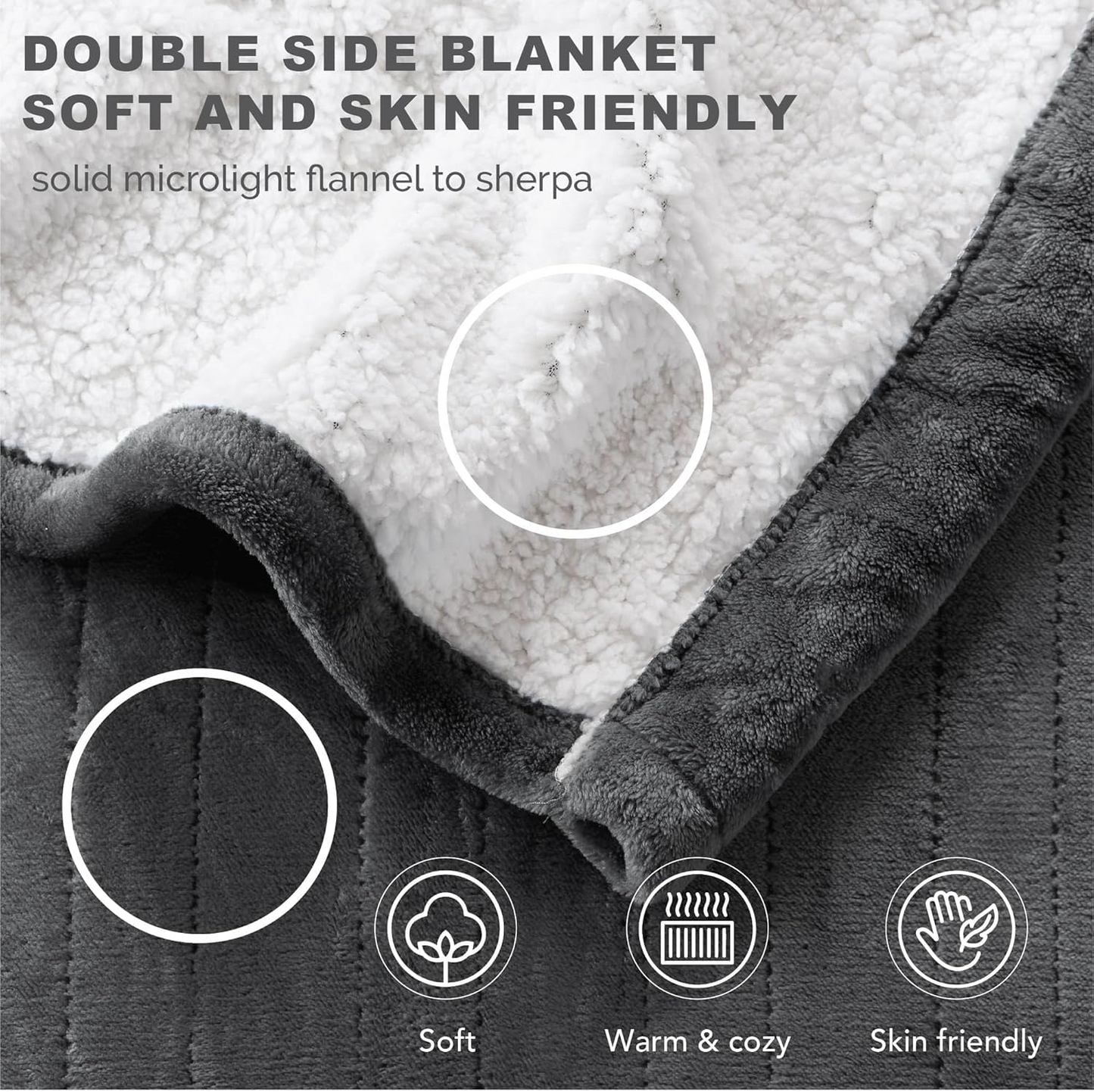 Marcherelle™ – Couverture Chauffante Électrique en Coton avec Arrêt Automatique